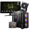 Setup Gamer Special Pc de Bureau Gaming / Ryzen 5 7600 / RTX 5070 12G / 32 Go Avec Écran Gaming MSI MAG 27" Full HD IPS / 240 Hz