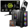 Setup Gamer Special Pc de Bureau Gaming / Ryzen 5 7600X / RTX 5070 12G / 32 Go Avec Écran Gaming MSI MAG 27" Full HD IPS / 240 Hz