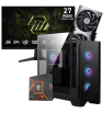 Setup Gamer Special Pc de Bureau Gaming / Ryzen 5 7600X / RTX 5070 12G / 32 Go Avec Écran MSI 27" WQHD IPS / 200 Hz