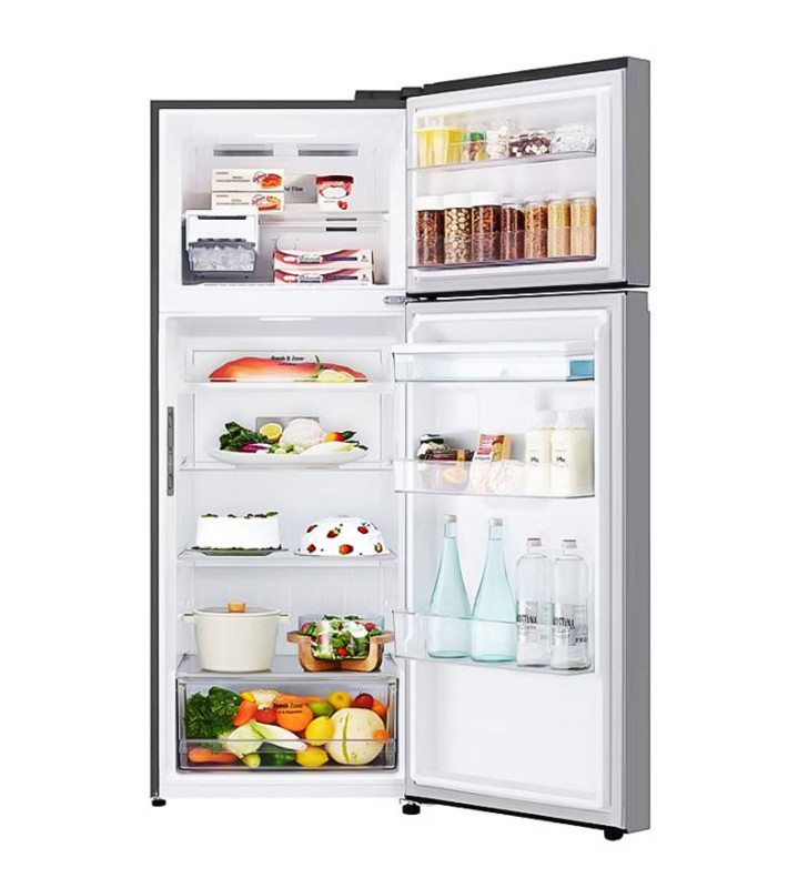 REFRIGERATEUR LG Double Portes INVERTER No Frost 461 Litres / Platinium Silver avec afficheur