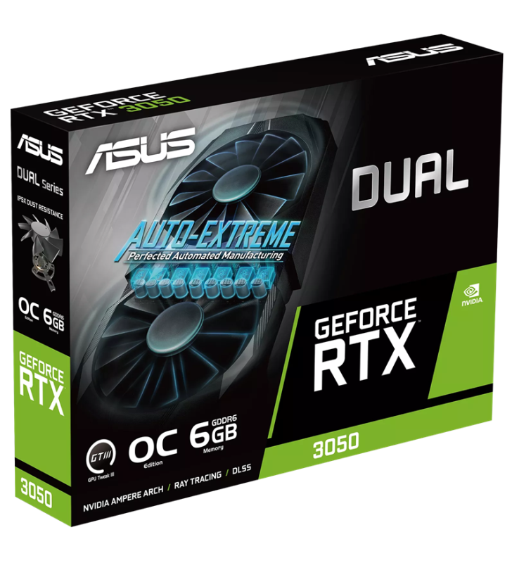 Carte graphique ASUS Dual GeForce RTX 3050 OC / 6 Go GDDR6