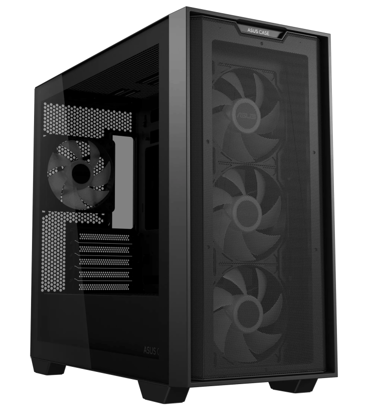 Boîtier Gamer ASUS A21 PLUS TG / Micro-ATX / ARGB / Noir