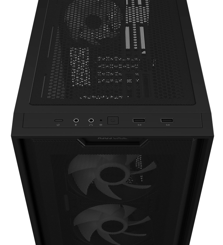 Boîtier Gamer ASUS A21 PLUS TG / Micro-ATX / ARGB / Noir