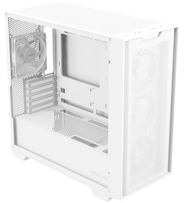 Boîtier Gamer ASUS A21 PLUS TG / Micro-ATX / ARGB / Blanc