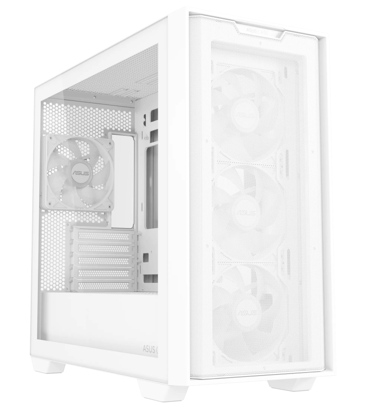 Boîtier Gamer ASUS A21 PLUS TG / Micro-ATX / ARGB / Blanc