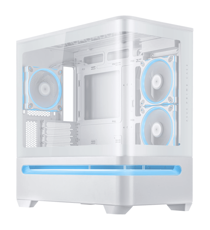 Boîtier Gamer ASUS PRIME AP202 TG / Micro-ATX / ARGB / Blanc