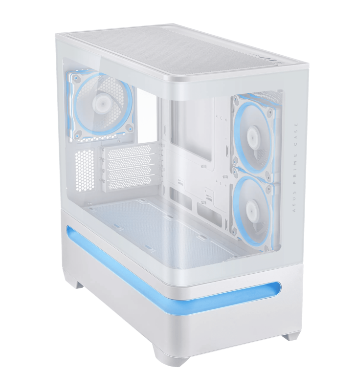 Boîtier Gamer ASUS PRIME AP202 TG / Micro-ATX / ARGB / Blanc
