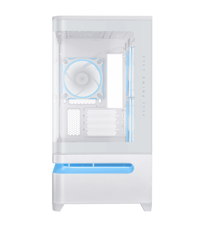 Boîtier Gamer ASUS PRIME AP202 TG / Micro-ATX / ARGB / Blanc