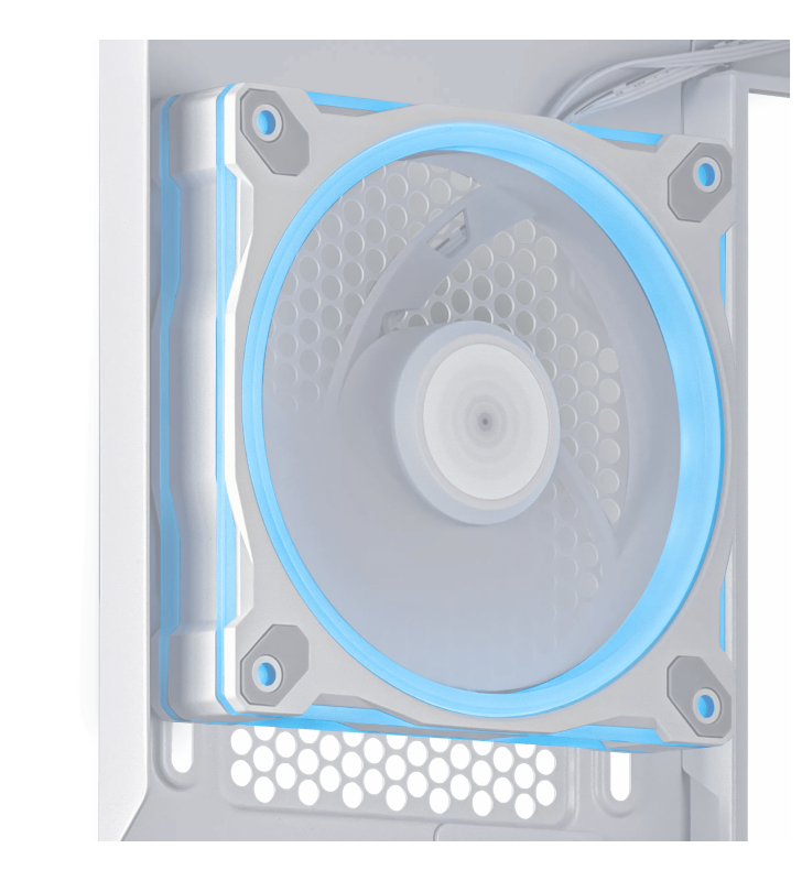Boîtier Gamer ASUS PRIME AP202 TG / Micro-ATX / ARGB / Blanc