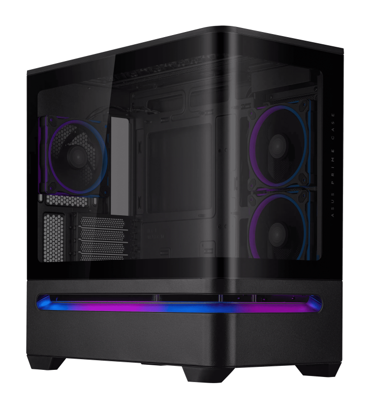 Boîtier Gamer ASUS PRIME AP202 TG / Micro-ATX / ARGB / Noir