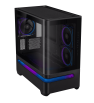 Boîtier Gamer ASUS PRIME AP202 TG / Micro-ATX / ARGB / Noir