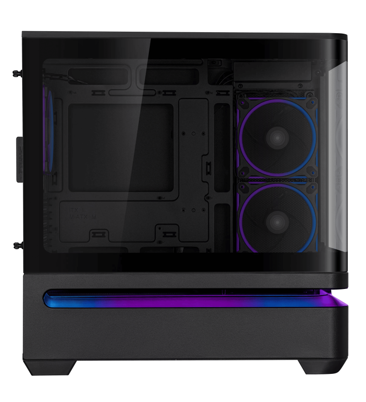Boîtier Gamer ASUS PRIME AP202 TG / Micro-ATX / ARGB / Noir