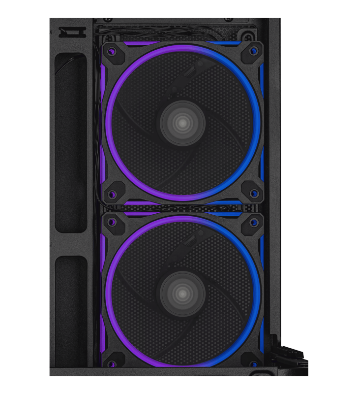Boîtier Gamer ASUS PRIME AP202 TG / Micro-ATX / ARGB / Noir