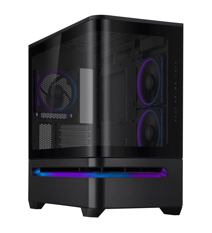 Boîtier Gamer ASUS PRIME AP202 TG / Micro-ATX / ARGB / Noir