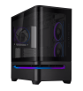 Boîtier Gamer ASUS PRIME AP202 TG / Micro-ATX / ARGB / Noir
