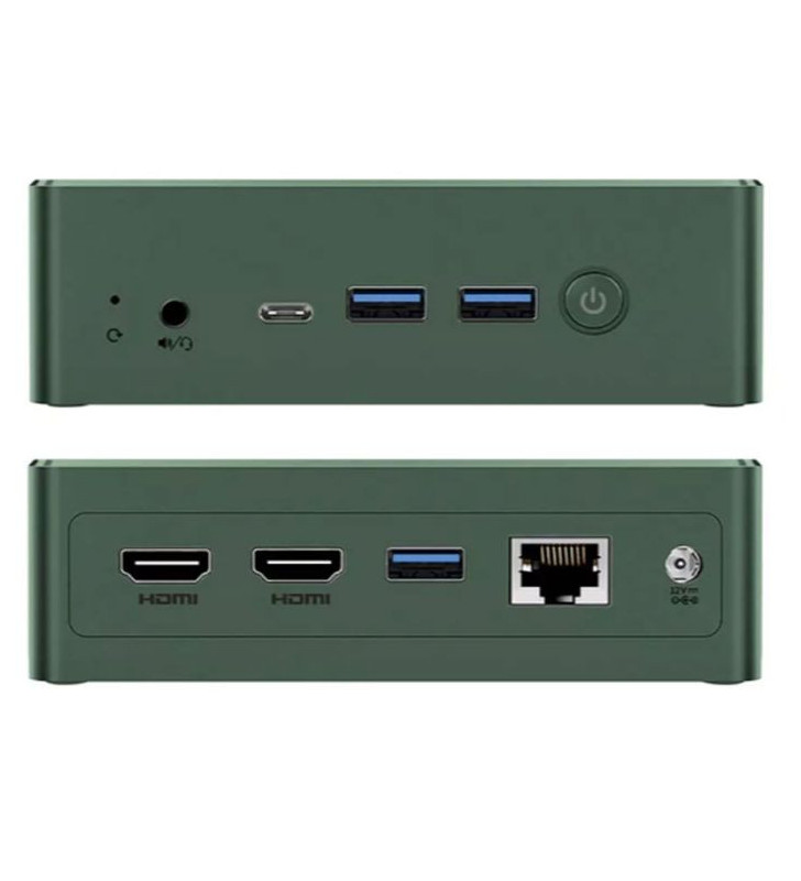 Mini Pc de bureau BMAX B6 TURBO / i5-8257U / 16 Go / 512 Go SSD / Windows 11 / Vert Avec Écran Enter 22" HD / VGA / HDMI / 60 Hz
