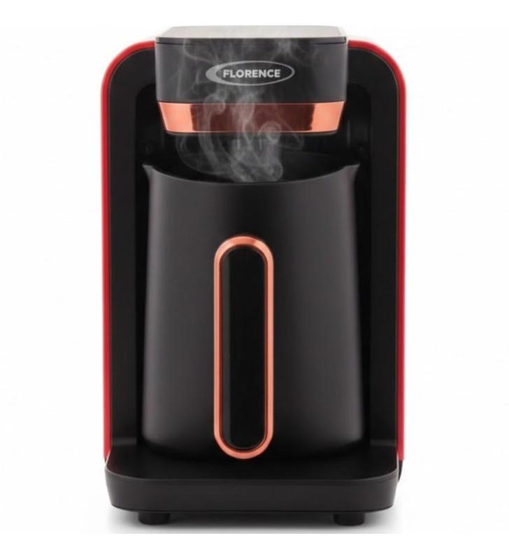 Machine à Café Turc Florence 500W / HK-466-R / Noir et Rouge