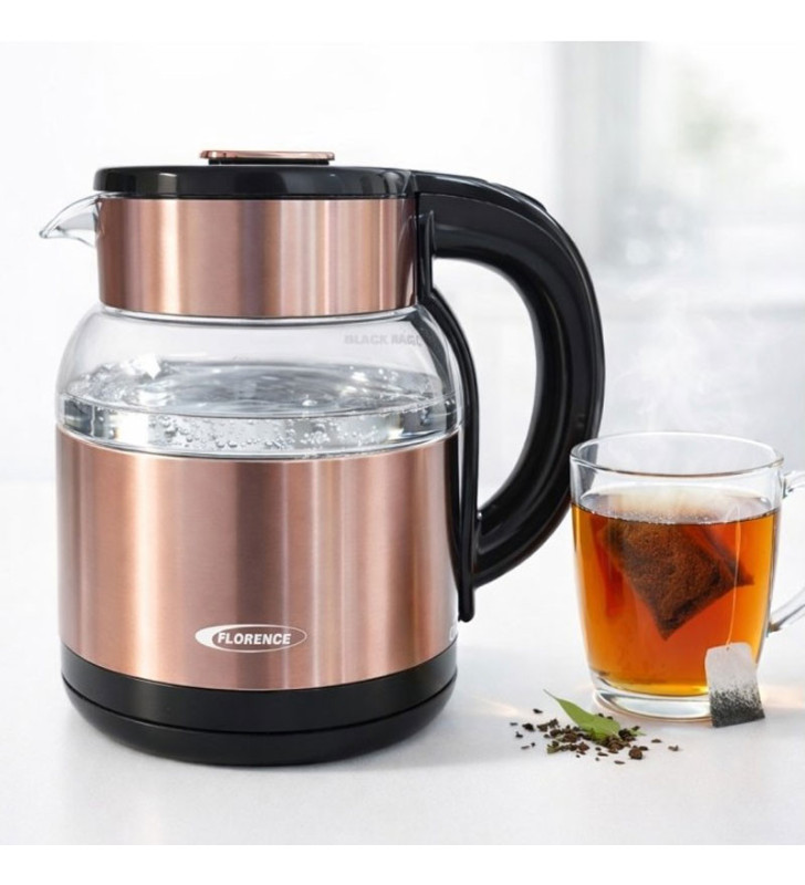 Bouilloire Électrique FLORENCE 2 Litres / 1500W / HK-464-BR / BROWN