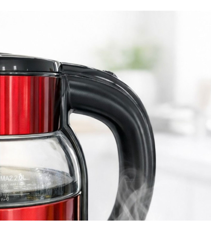 Bouilloire Électrique FLORENCE 2 Litres / 1500W / HK-464-RG / ROUGE