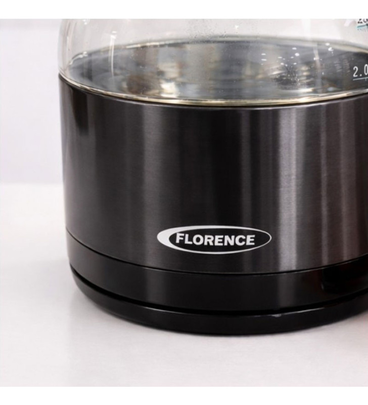 Bouilloire Électrique FLORENCE 2 Litres / 1500W / HK-464-BK / NOIR