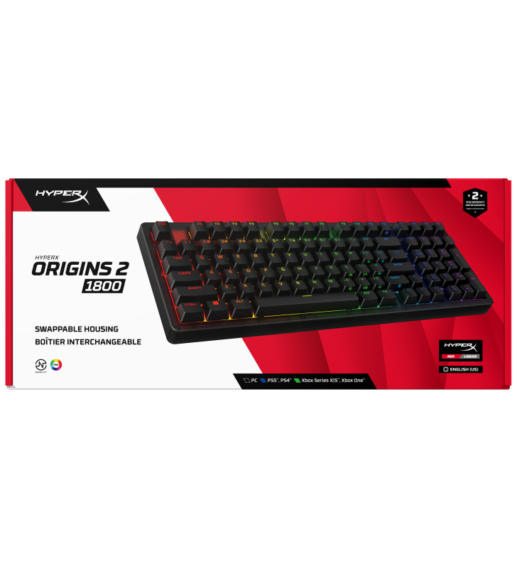 Clavier mécanique HyperX Origins 2 1800 RGB / Black