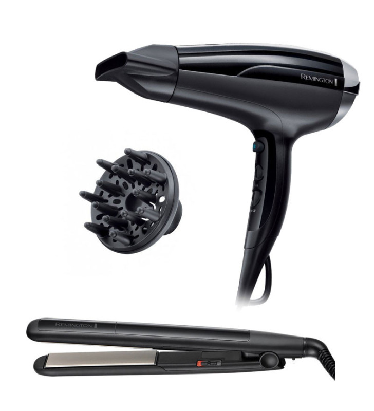 Pack SECHE CHEVEUX PRO AIR SHINE 2300W & LISSEUR ceramique REMINGTON