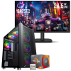 Setup Gamer Special Pc de Bureau Gaming / Ryzen 7 PRO 4750GE / Vega 8 / 16 Go + Écran Gaming CoolerMaster 24.5" FHD IPS / 120 Hz