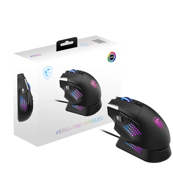 Souris gaming Sans fil MSI VERSA PRO + DOCK PRO / Noir