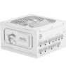 Boîte d'alimentation MSI MAG A1000GL PCIE5 / 1000 Watts / Modulaire / 80 PLUS Gold / White
