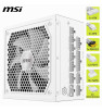 Boîte d'alimentation MSI MAG A1000GL PCIE5 / 1000 Watts / Modulaire / 80 PLUS Gold / White