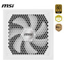 Boîte d'alimentation MSI MAG A1000GL PCIE5 / 1000 Watts / Modulaire / 80 PLUS Gold / White