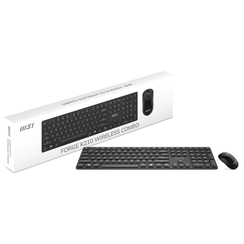 Ensemble clavier et souris sans fil MSI FORGE K210 / Azerty / Rechargeable