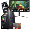 Setup Gamer Special Pc de Bureau Gaming / Ryzen 7 PRO 4750GE / RTX 5060 8G / 16 Go Avec Écran Redragon 24.5" Full HD IPS / 240 Hz / Noir