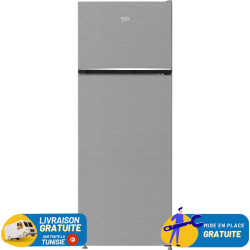 Réfrigérateur Beko Less Frost Double Portes 465 Litres SILVER