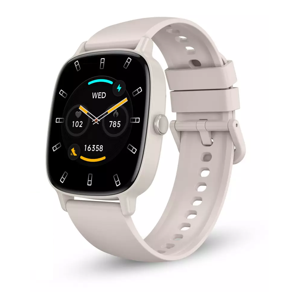 Montre connectée KSIX Pulse / écran 1,83" / 4 jours Batterie Life / mode sport et santé / appels / IP68 / Beige