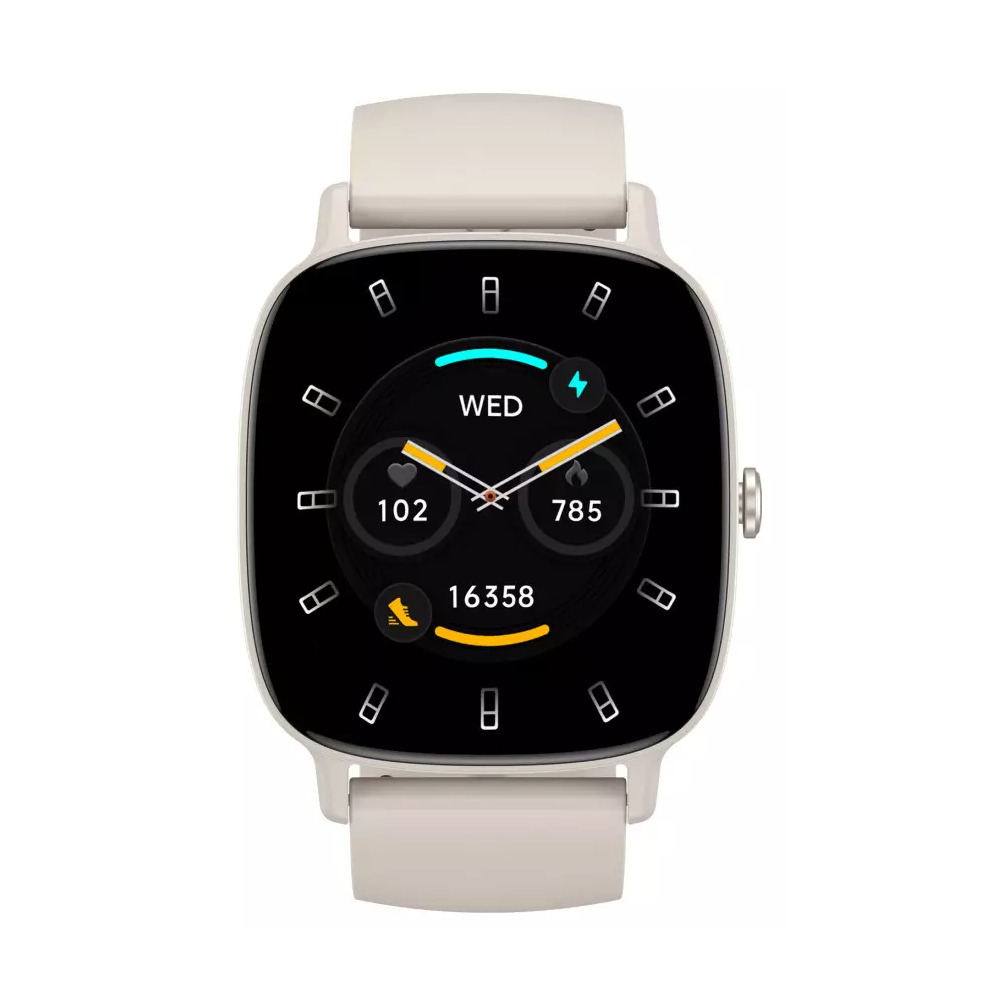 Montre connectée KSIX Pulse / écran 1,83" / 4 jours Batterie Life / mode sport et santé / appels / IP68 / Beige