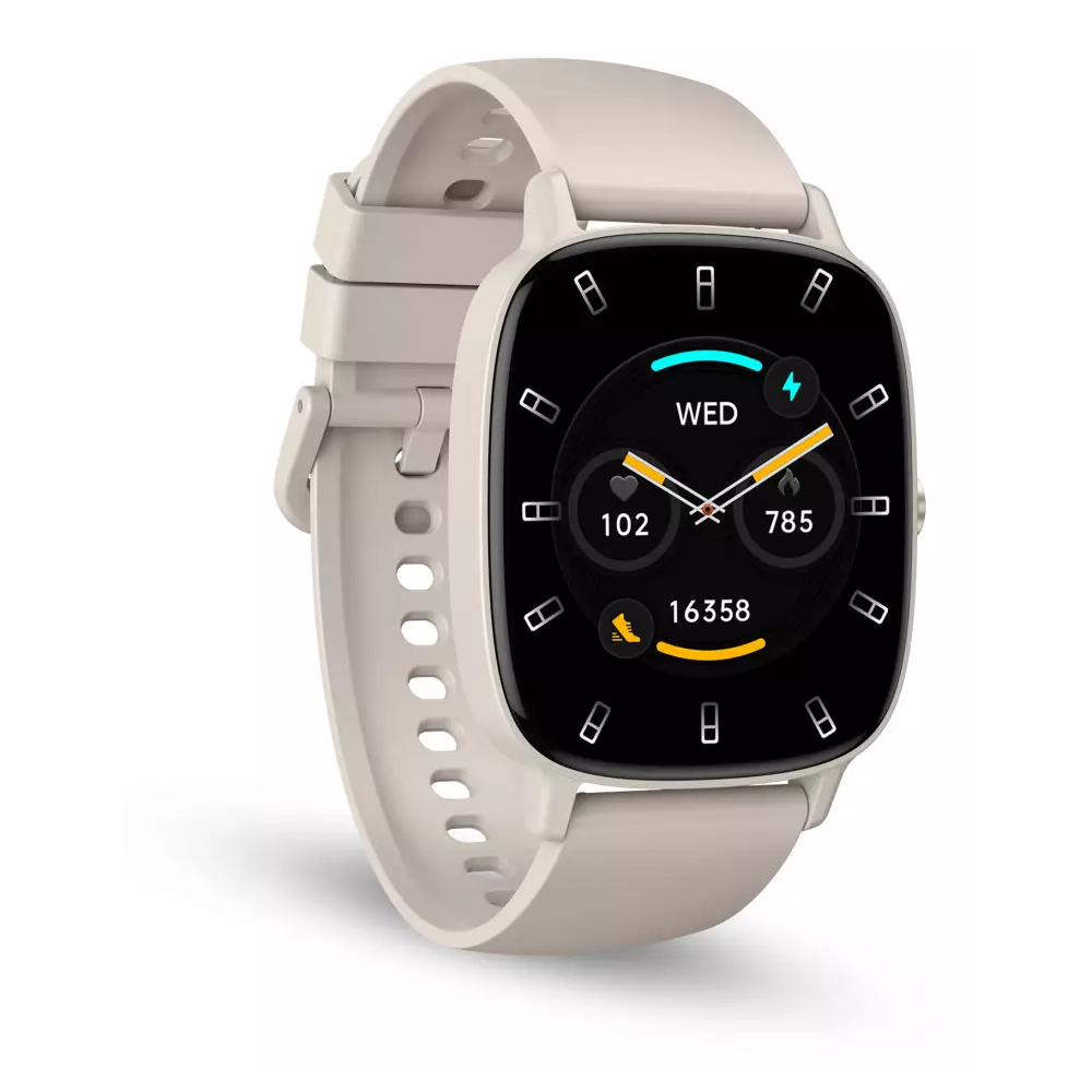 Montre connectée KSIX Pulse / écran 1,83" / 4 jours Batterie Life / mode sport et santé / appels / IP68 / Beige