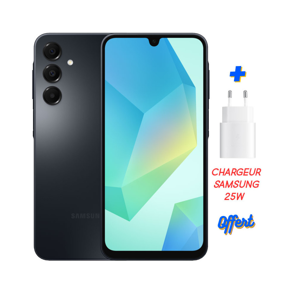 Smartphone Samsung Galaxy A16 / 12Go / 128 Go / NOIR
