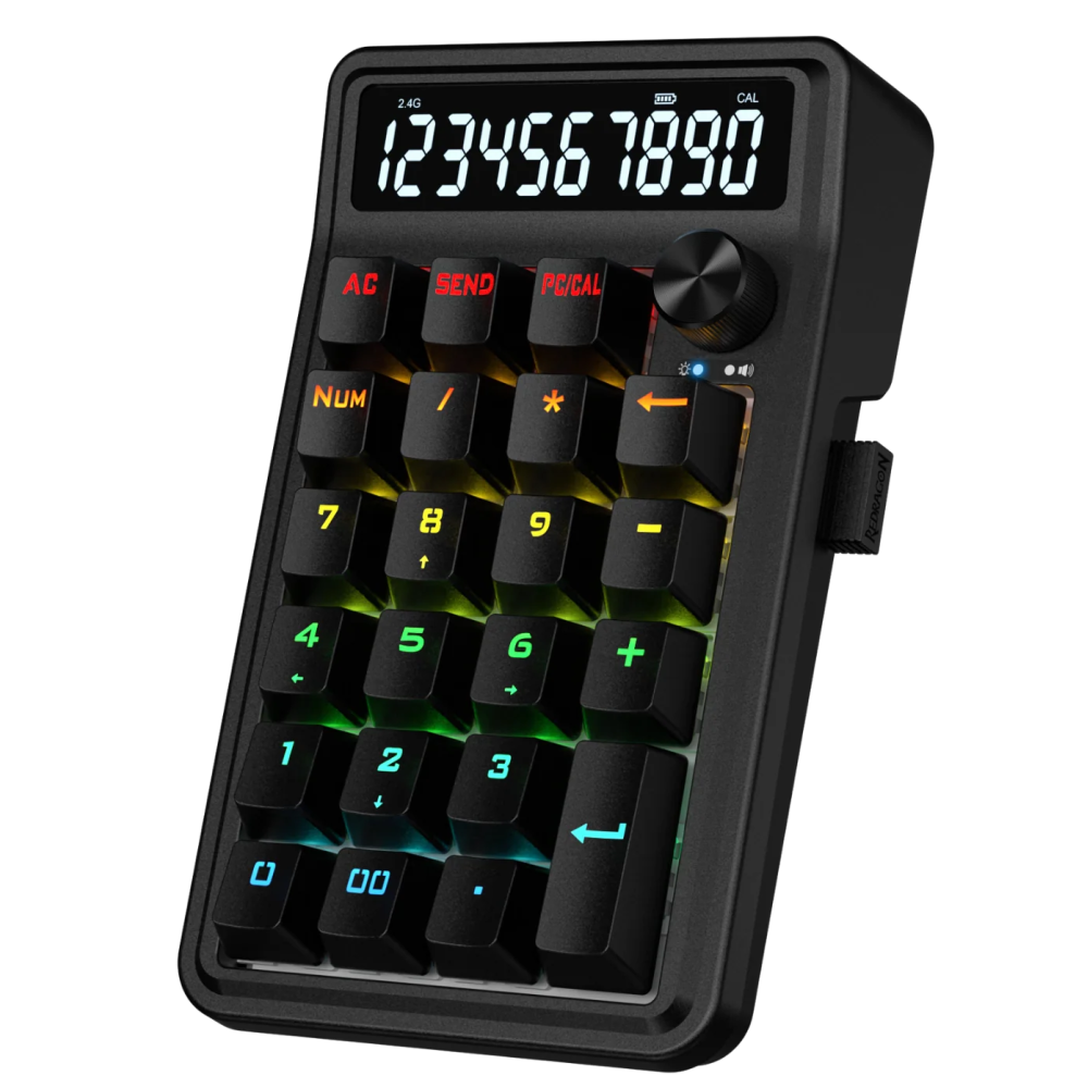 Pavé Numérique Sans fil Redragon K733 / RGB / Noir