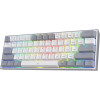 Clavier Mécanique Gamer Redragon FIZZ K617 RGB WHITE/GREY / Red Switch
