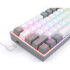 Clavier Mécanique Gamer Redragon FIZZ K617 RGB WHITE/GREY / Red Switch