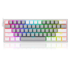 Redragon Fizz K617 Greywhite Red