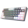 Clavier Mécanique Gamer Redragon FIZZ K617 RGB GREY/WHITE / Red Switch