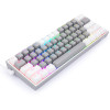 Clavier Mécanique Gamer Redragon FIZZ K617 RGB GREY/WHITE / Red Switch