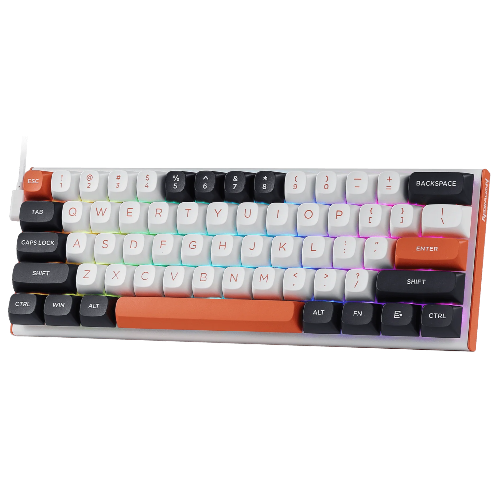 Clavier mécanique Gamer Redragon FIDD K683WBO-RGB-M