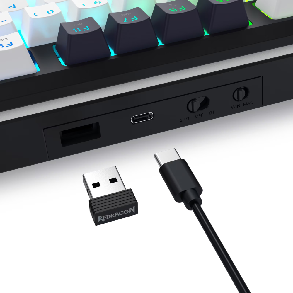 Clavier mécanique Gamer Redragon K746WB RGB Pro Wildslash