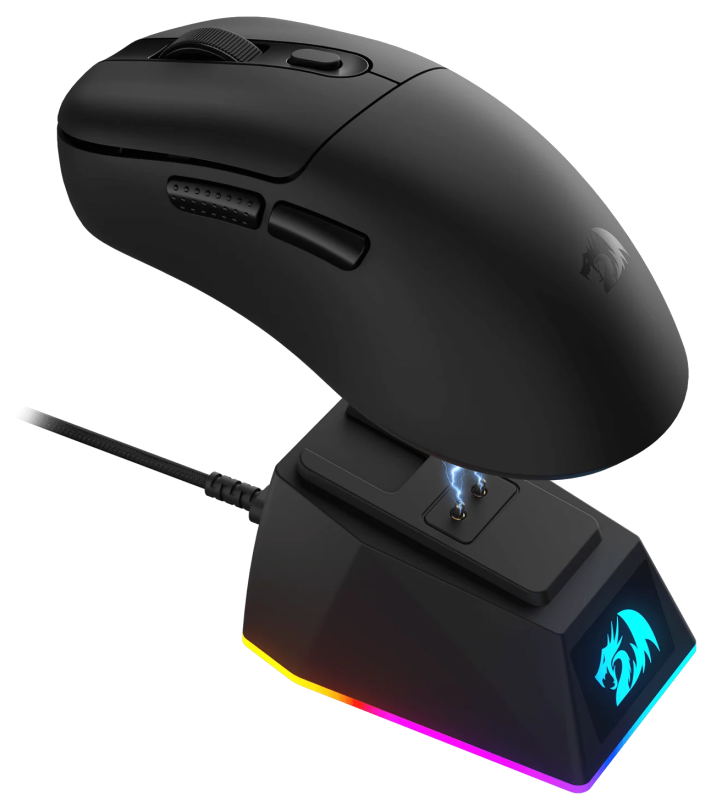 Souris Sans Fil Gamer Redragon EBONY M998 STD / avec station de charge magnétique / BLACK