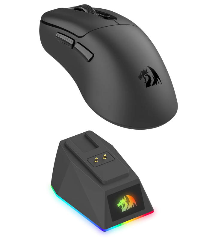 Souris Sans Fil Gamer Redragon EBONY M998 STD / avec station de charge magnétique / BLACK