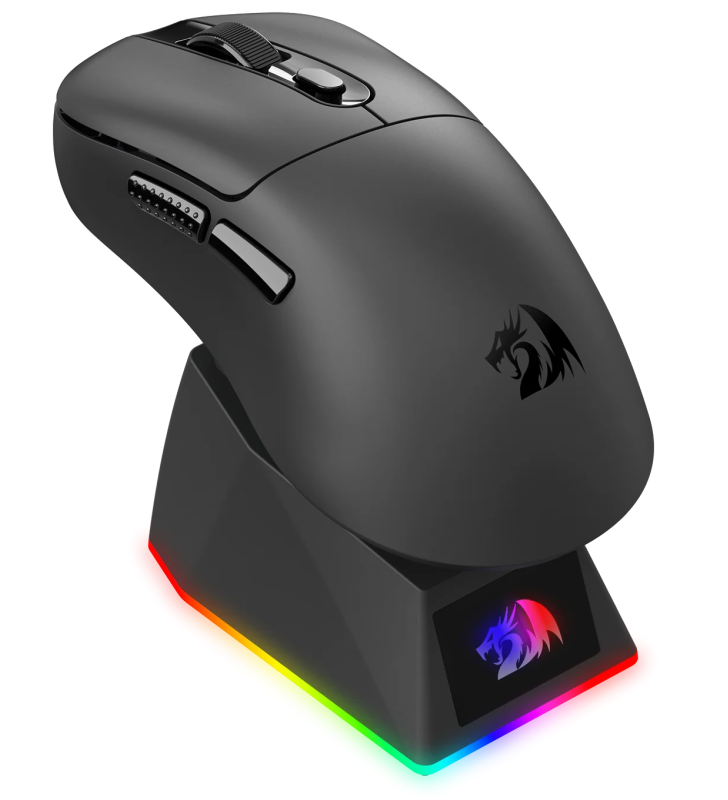 Souris Sans Fil Gamer Redragon EBONY M998 STD / avec station de charge magnétique / BLACK