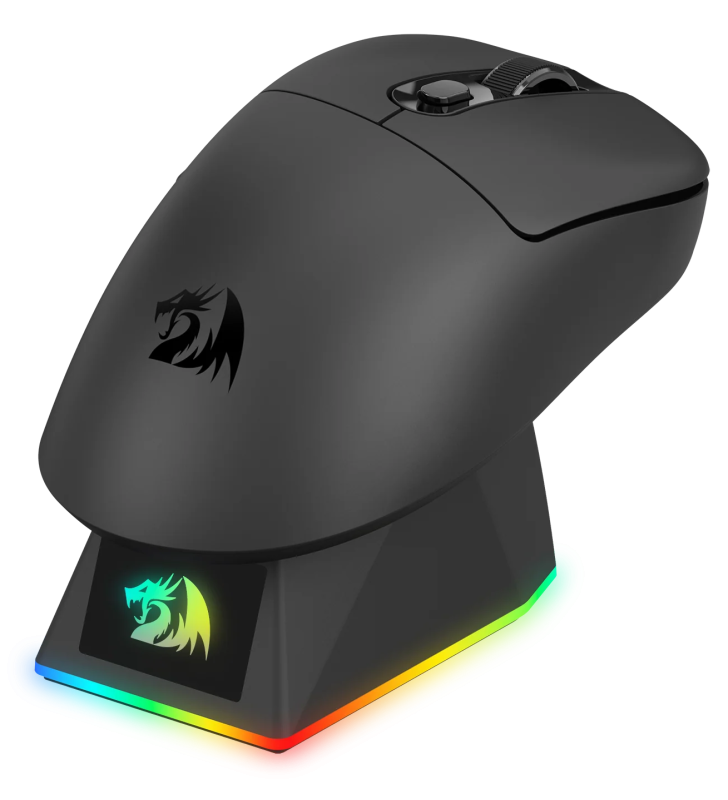 Souris Sans Fil Gamer Redragon EBONY M998 STD / avec station de charge magnétique / BLACK